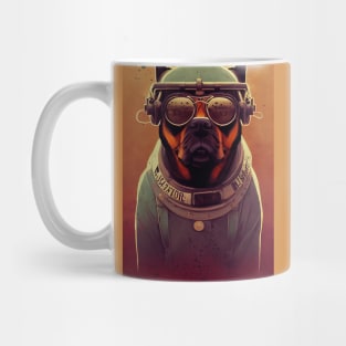 Vintage rottweiler portrait Mug